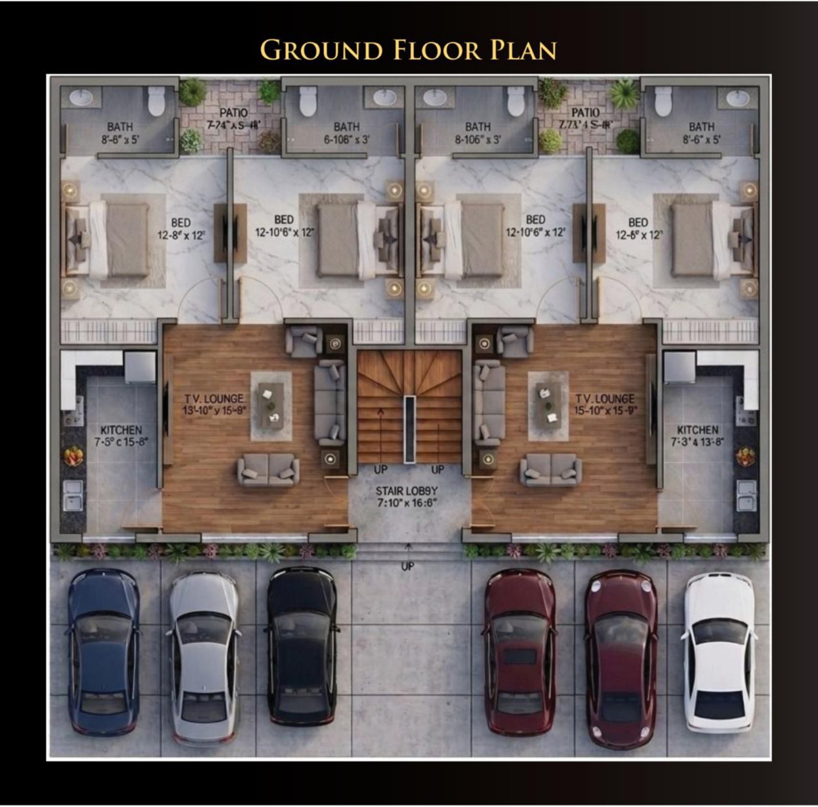 Ground floor plan of Al-Nafay Homes