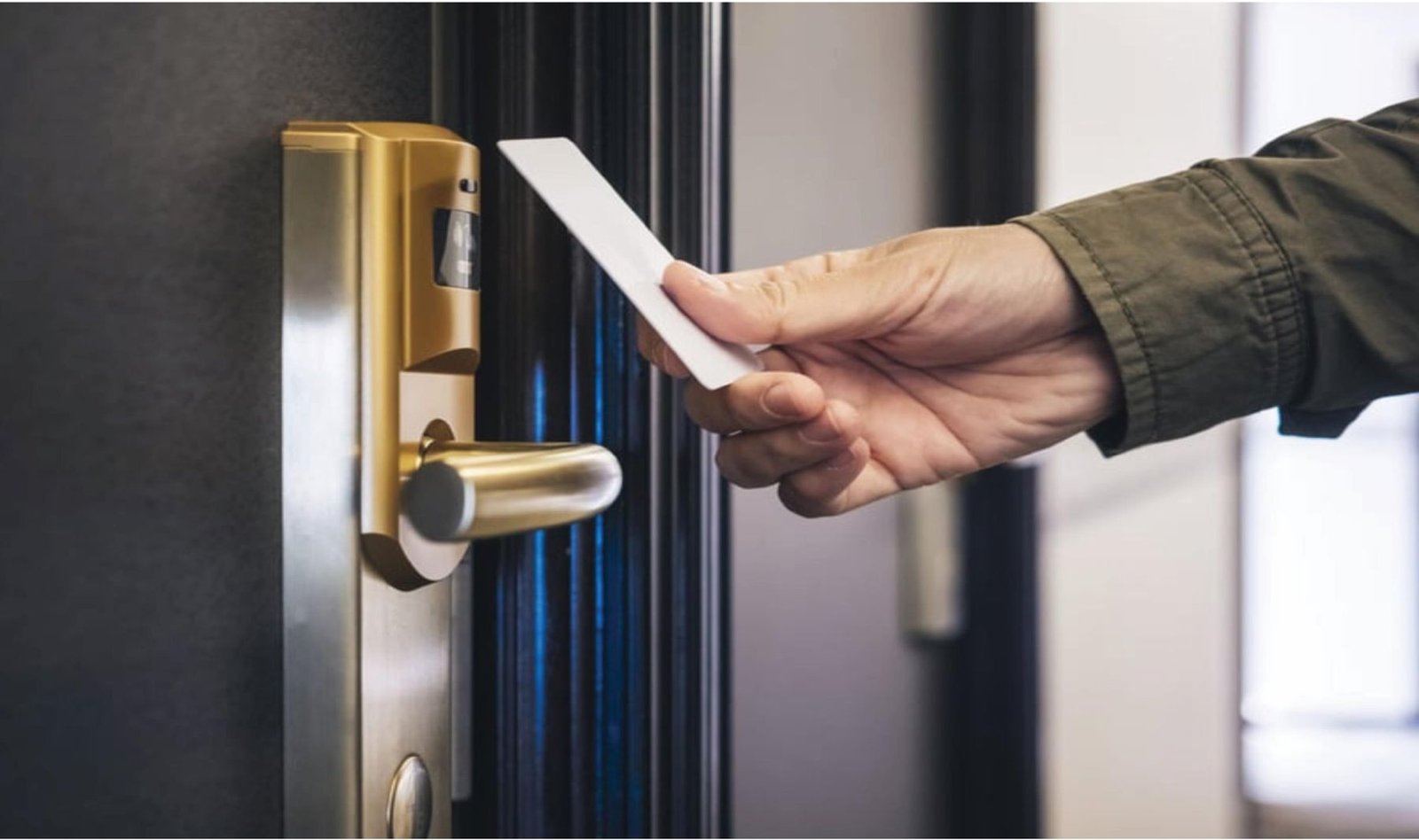 Smart card door lock render